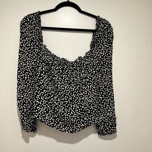 Reformation Bacio Ruffle Tie Back Crop Top